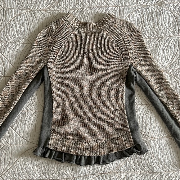 MOTH Anthropologie Apsara Sweater with Ruffles - Picture 3 of 9